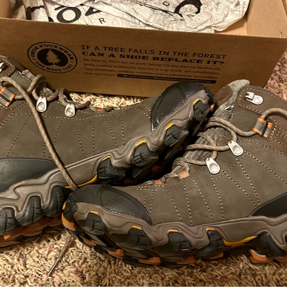 Oboz Bridger Mid B 10.5 Men's Brown Hiking Boots Like New